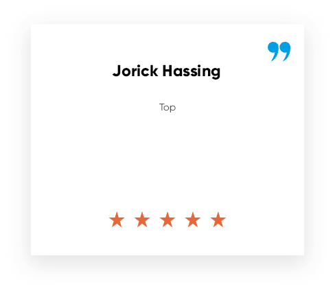 Review Jorick Hassing ***** "Top"