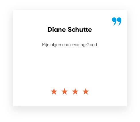 Review Diane Schutte ***** Mijn algemene ervaring Goed.